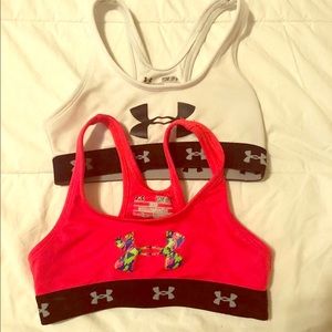 Girls under Armour sports bras